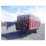 1972 SPCN GN Livestock Trailer W/ Hoist