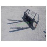 Unused Mini Skid Steer Pallet Forks ~36'