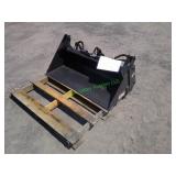 Unused Wolverine Mini Skid Steer Combo Bucket