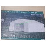 Unused Metal Garage/Barn Shed ~46 X 25' Wht*