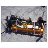 Unused GIYI Skid Steer Auger w/ 3 Bits