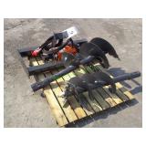 Unused Wolverine Skid Steer Auger 12" & 18"