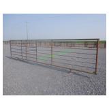 Unused Heavy Duty Steel Stock Panel w/ 12' Gate