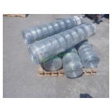 5 Rolls Unused Galv Wire Farm Fencing 48'