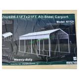 Unused Metal Carport  11' X 21'