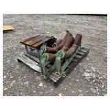 Table Saw and Heavy Fabrication Steel Pipe Rollers