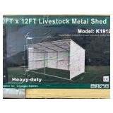 Unused Metal Livestock Shed ~20' X 12'