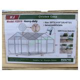 Unused Galvanized Portable Chicken Coop