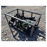Unused Mower King Skid Steer Auger 3 Bits