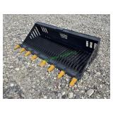 Unused Landhonor Skid Steer Rock Bucket ~72