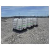 3 Caged Plastic Totes ~260 Gal **BID X 3**