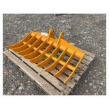 Unused GIYI CAT 305 Excavator Dense Teeth Rake 44"