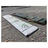 Unused Post Rib Green Steel Siding