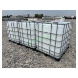 3 Caged Plastic Totes ~260 Gal **BID X 3**