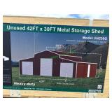Unused Metal Storage Shed/Building 42