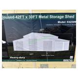 Unused Metal Storage Shed/Building 42