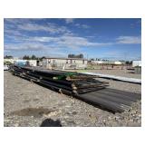 Unused Post Rib Black Steel Siding