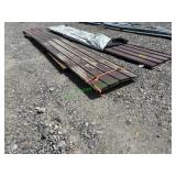 Unused Post Rib Burgundy/Brown Steel Siding