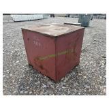 Seed Bin/ Scrap Metal Bin W/ Lid ~48"X48"x46"