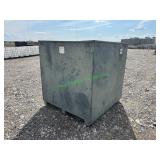 Seed Bin/ Scrap Metal Bin W/ Lid ~57"X57"X54"