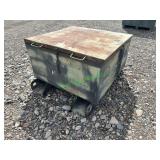 Seed Bin/ Scrap Metal Bin W/ Lid ~49"X49"X24"