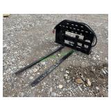 Unused Skid Steer Hyd Side Shift Fork ~60"
