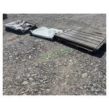 Unused Post/Delta Rib Brown Steel Siding