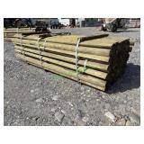 ~5.5' X 10' Half Round Rails ~90 Pieces