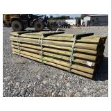 ~5.5' X 10' Half Round Rails ~90 Pieces