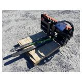 Unused Wolverine Skid Steer Hyd Forks: ~48"
