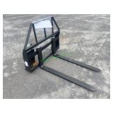 Unused Mower King Adjustable Skid Steer Forks ~48'