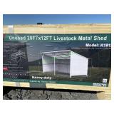 Unused Metal Livestock Shed ~20