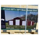 Unused Metal Storage Shed/Building 42