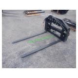 Unused GIYI Skid Steer Hydraulic Forks: ~60" Forks
