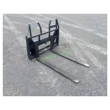 Unused AGT Wheel Loader/ Euro Mount Forks ~48"