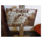 Antique Steel Road Sign