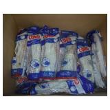 Box of unopened nylon cords and box of ropes