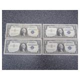 2-1957A & 2-1957B Silver Certificates Blue Seals