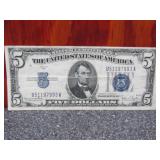 Series of 1934D 5Dollar US Note Silver Certificate