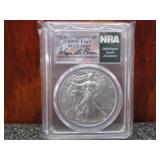 2016-Silver Eagle Dollar PCGS MS69 NRA