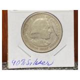 1893 US Columbian Half Dollar 90% Silver