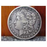 1896-S Silver Morgan Dollar Key Date Scarce