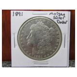 1891 Morgan Silver Dollar