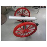 Wooden Cannon 29in. W, 24.5in T, 41in. Deep