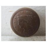 1854 US Braided Hair Large Cent