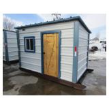 New 80in Wide x130in. Long Icehouse on Wood Skids,