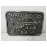 Colt Revolvers Belt Buckle .45 Caliber Single Act.