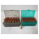 100-204 Ruger 32gr V-Max Reloads w/Cases