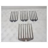 4-Laser Cut Spear Heads, 3-5 Sprong,1-7 Prong