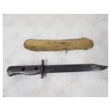 Bayonet w/8in. Blade & Buckskin Sheath